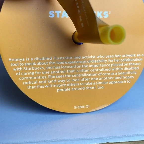 New Starbucks + Ananya Rao-Middleton 2024 Collab 24 OZ. Holographic Tumbler - Picture 7 of 8